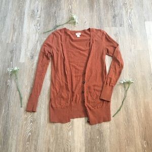 Pumpkin spice cardigan